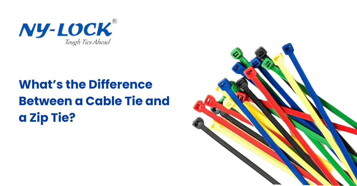 What’s the Difference Between a Cable Tie and a Zip Tie?