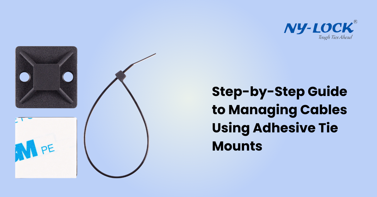 Step-by-Step Guide to Managing Cables Using Adhesive Tie Mounts