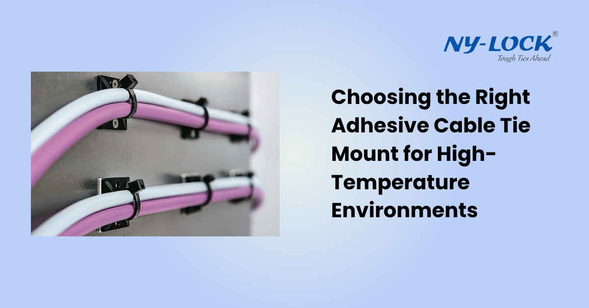 Choosing the Right Adhesive Cable Tie Mount for High-Temperature Environments